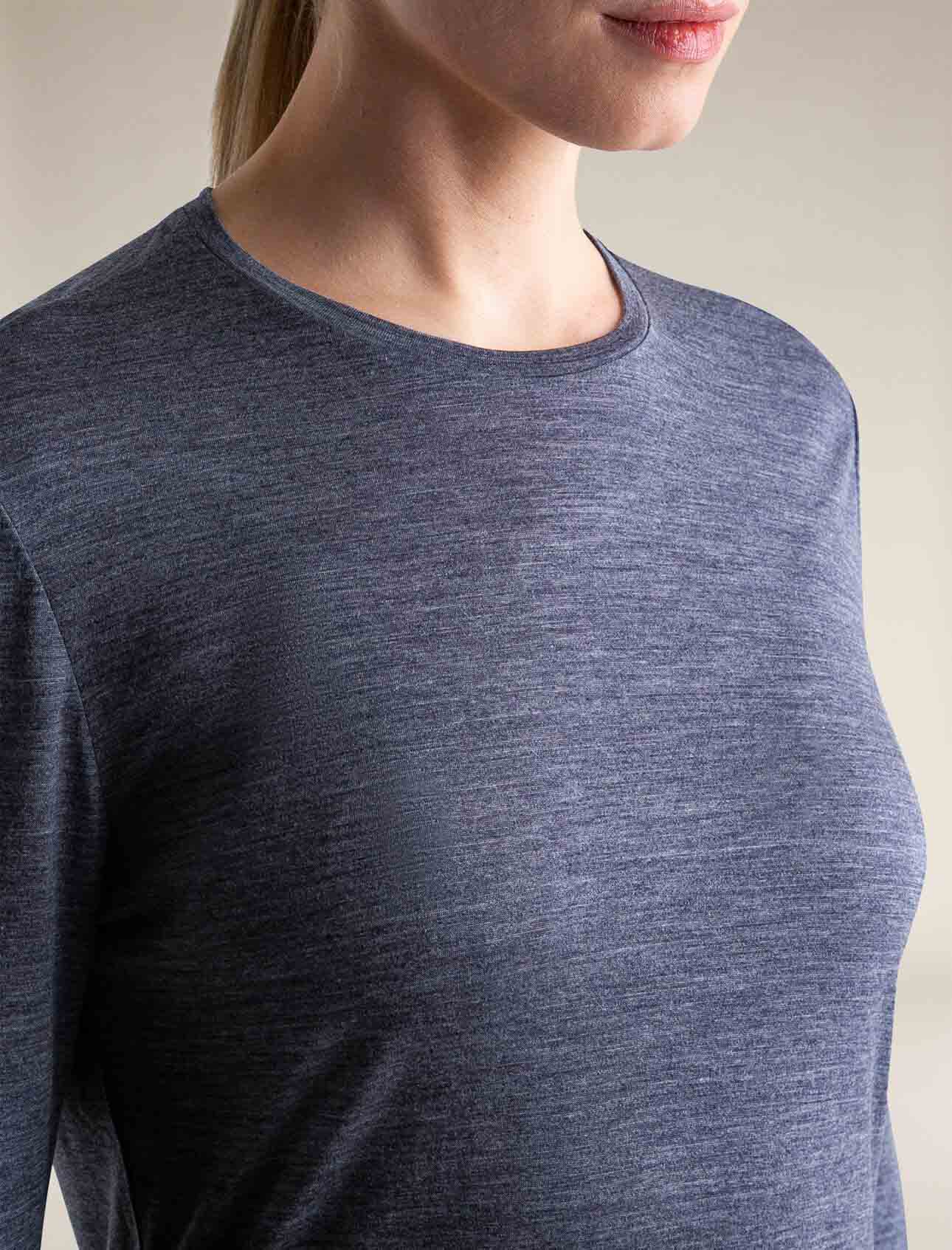 Merino 125 Cool-Lite  Sphere III LS Tee Dame Midnight Navy Heather