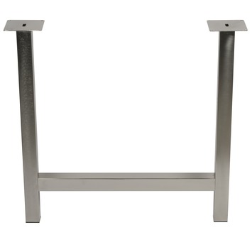 Duraline Tafelpoot Michelle H-vorm nikkel 50 mm