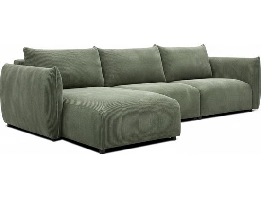 CONCEPT1 - Canapé Farido angle gauche 294 x 112/173 x 84 vert clair