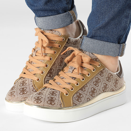 Baskets Femme FL8BNYFAB12 Beige Brown