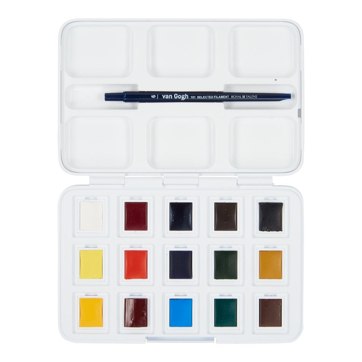 Van Gogh Watercolour Pocket Box Basic Colours 12 Half Pan + 3 Free