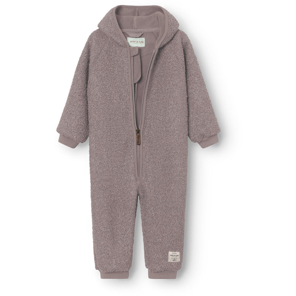 Køb Mini A ture Zinc Purple Matadel Teddyfleece Jumpsuit. GRS