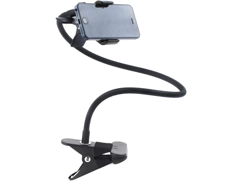 Kikkerland Smartphone- Halter Gooseneck Schwarz Halterung für Mobiltelefon