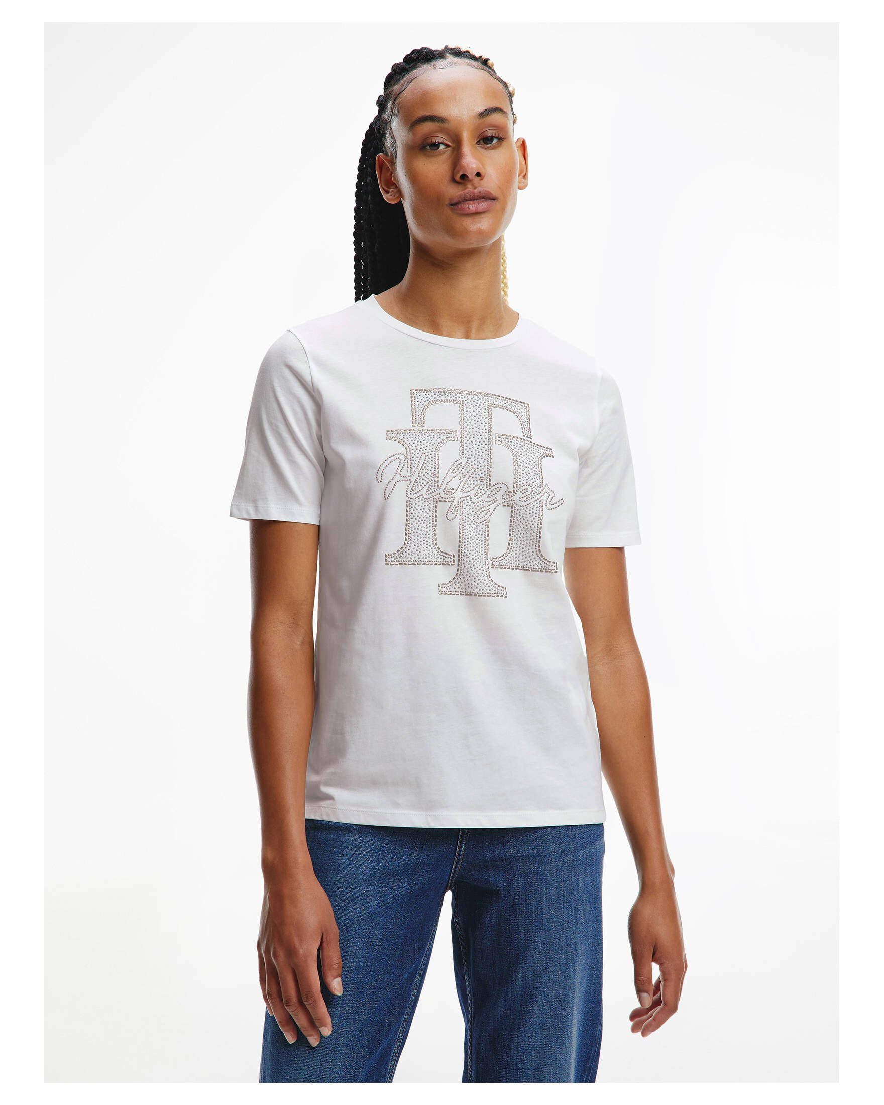 Tommy Hilfiger| Damen T-Shirt REGULAR TH CHRYSTAL