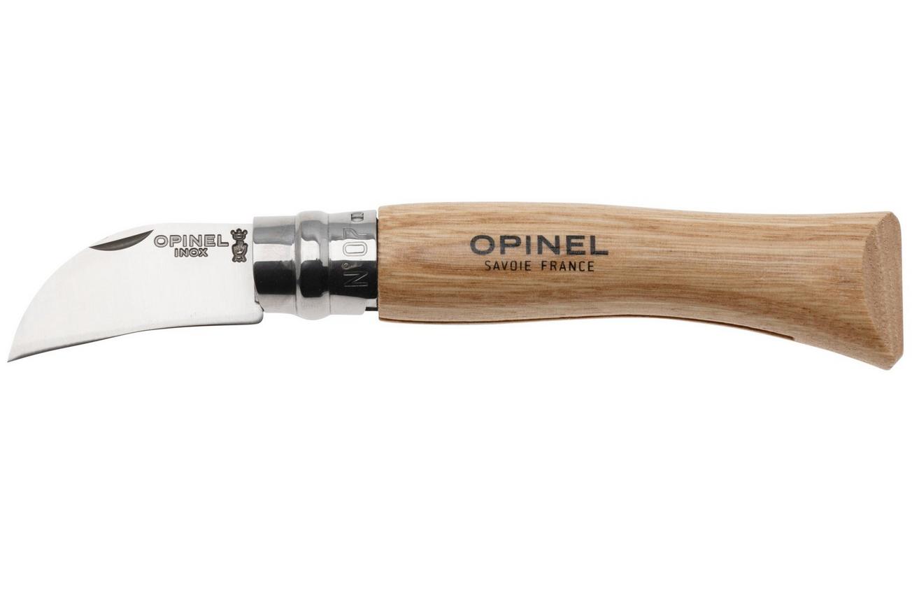 Opinel No. 07 002360 Chestnut Wood, kastanje, knoflook en ontpitten zakmes