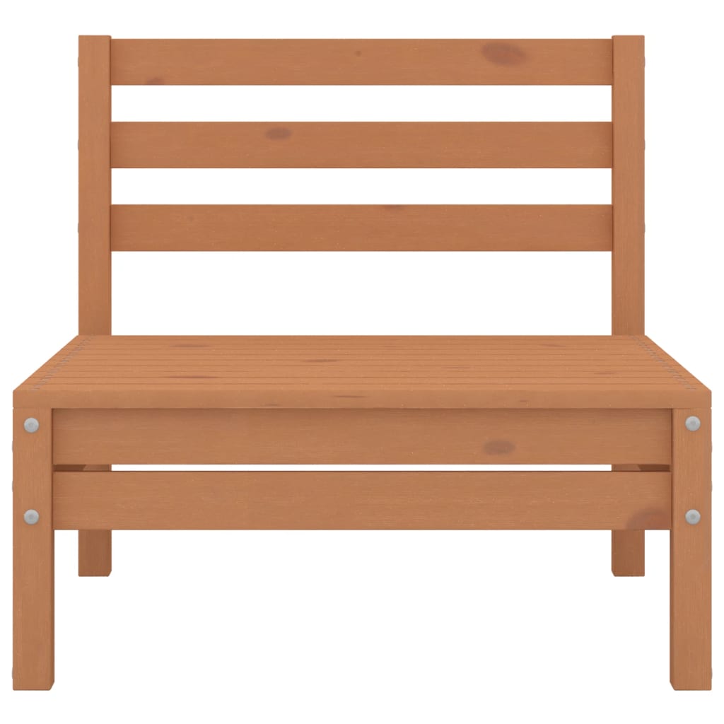 Salon de jardin meuble d'extérieur ensemble de mobilier 4 pièces bois de pin massif marron miel