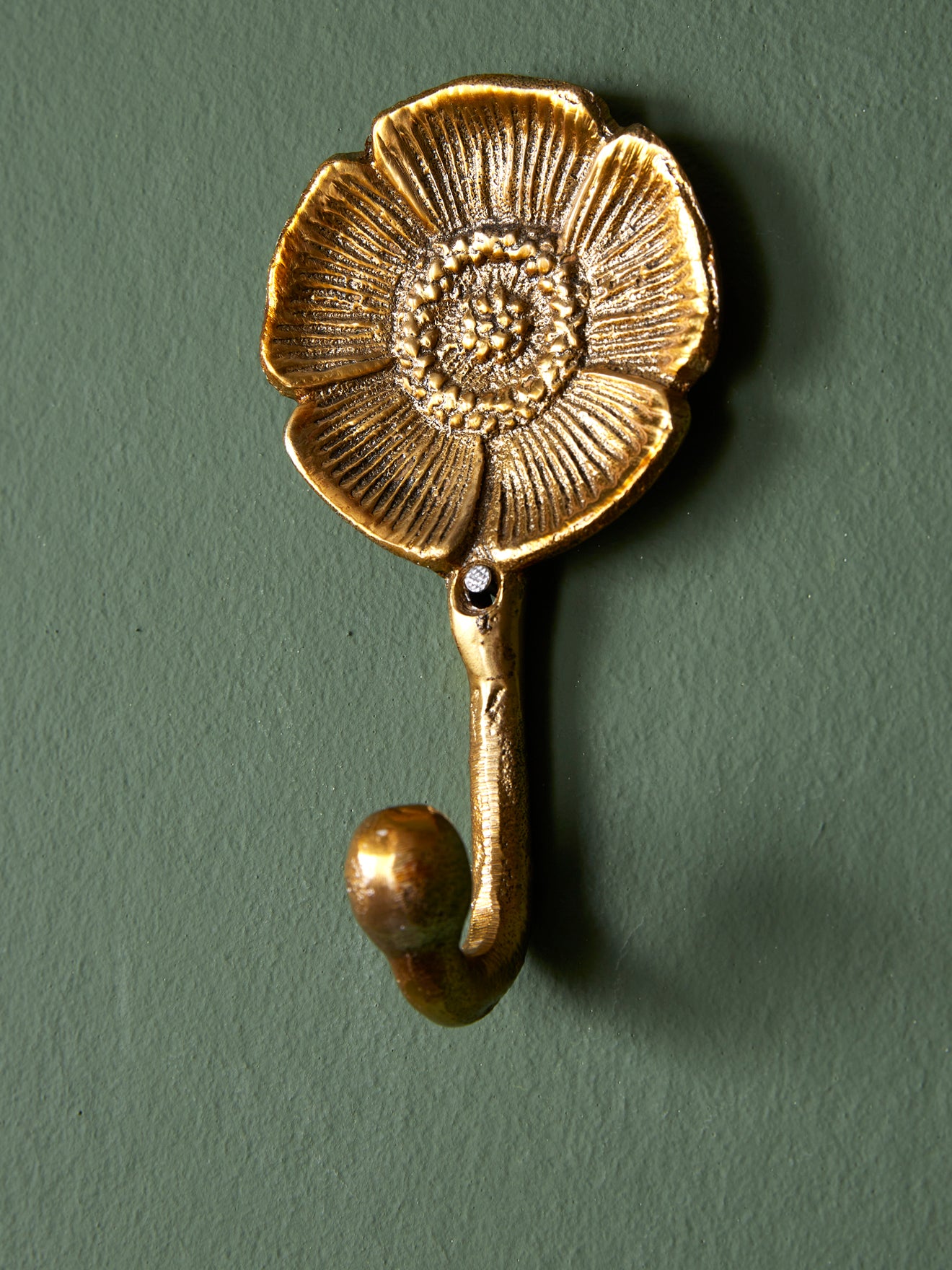 Patère fleur métal