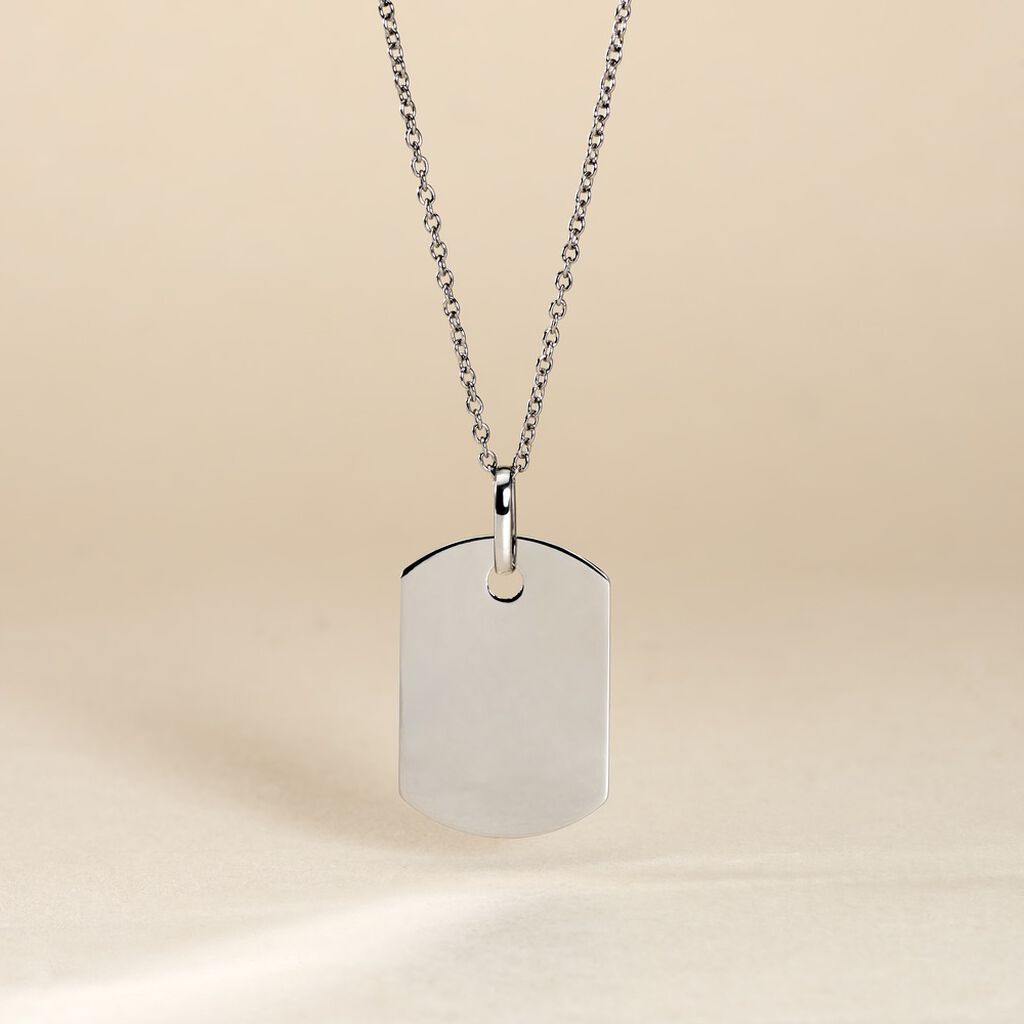 Pendentif Aymerik Argent Blanc