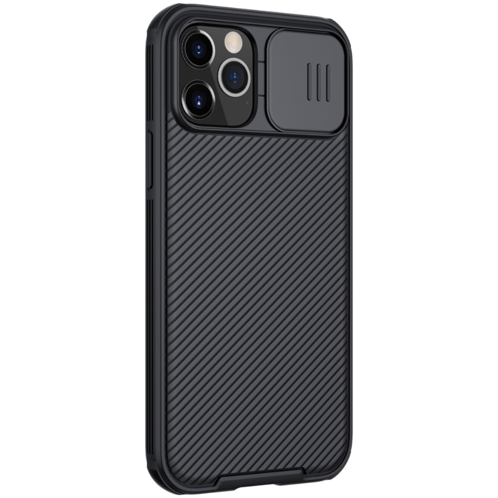 iPhone 12 / iPhone 12 Pro Schutz Hülle Cam-Slider Kameraschutz - Schwarz