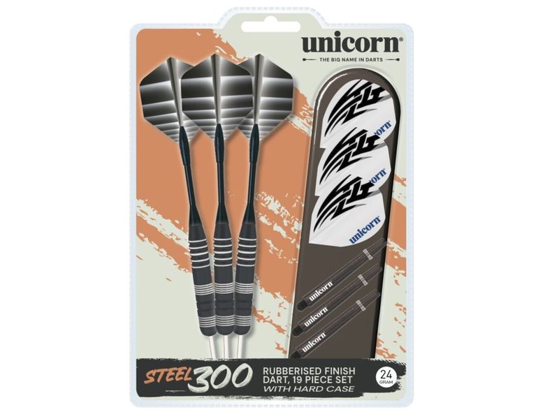 Unicorn Dartpfeile Mass Merchant Steel S300 - 24G Dartpfeile 3er Set