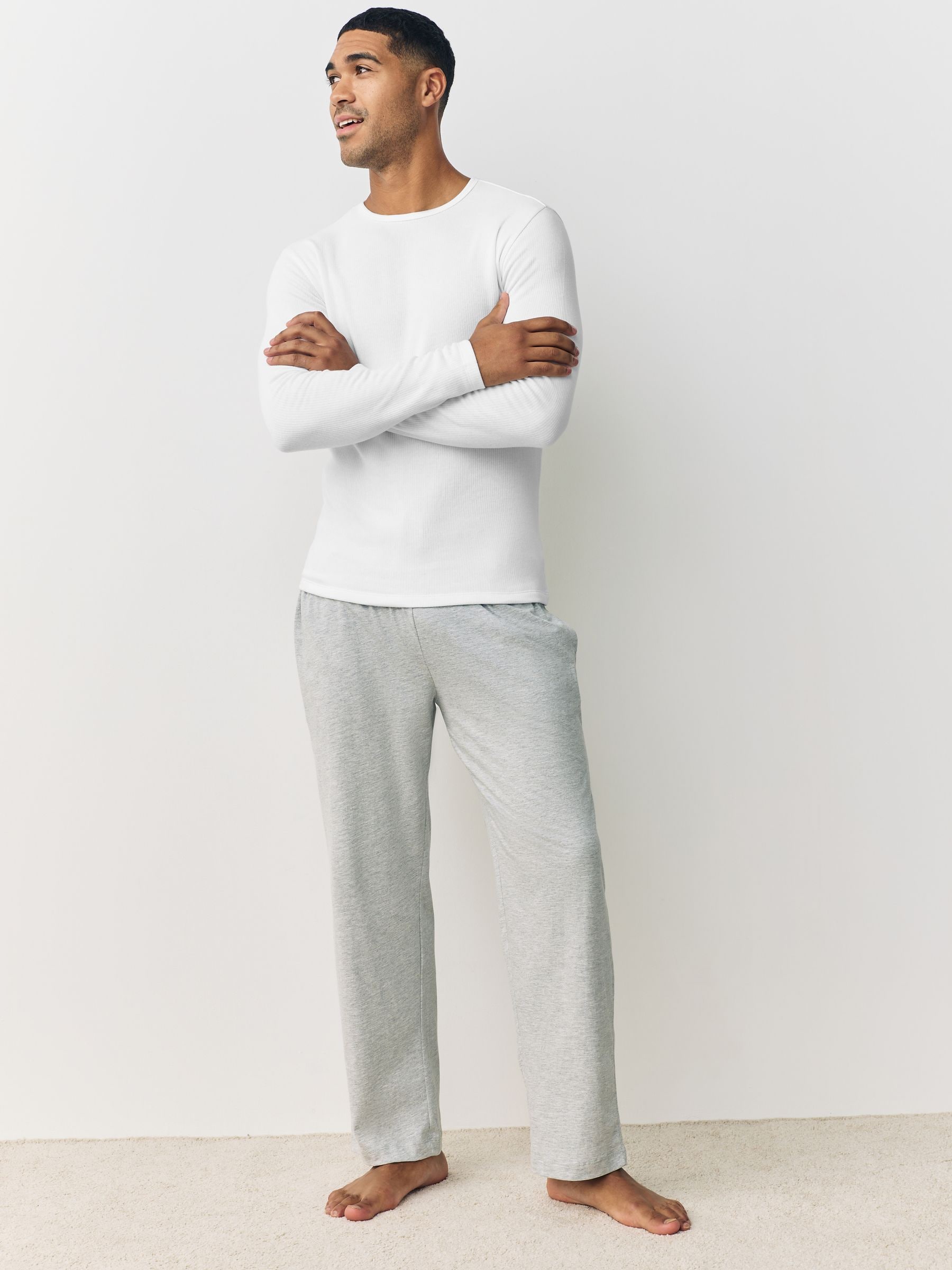 Wit - Verpakking van 2 - Thermogen Long Sleeve Top