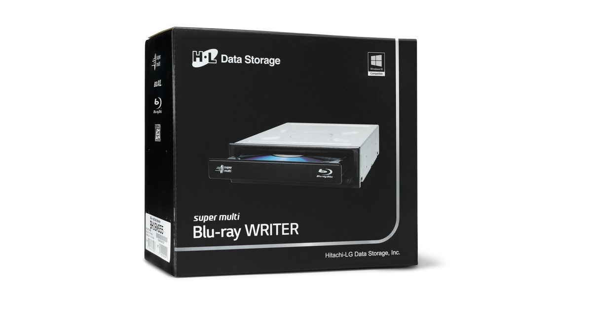 Hitachi-LG Data StorageBH16NS55 blu-ray brander  (Zwart, M-Disc, Retail)