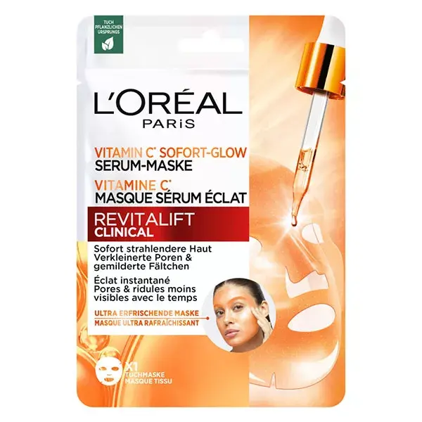 Máscara Sérum Revitalift Clinical Radiance com Vitamina C da L'Oréal Paris