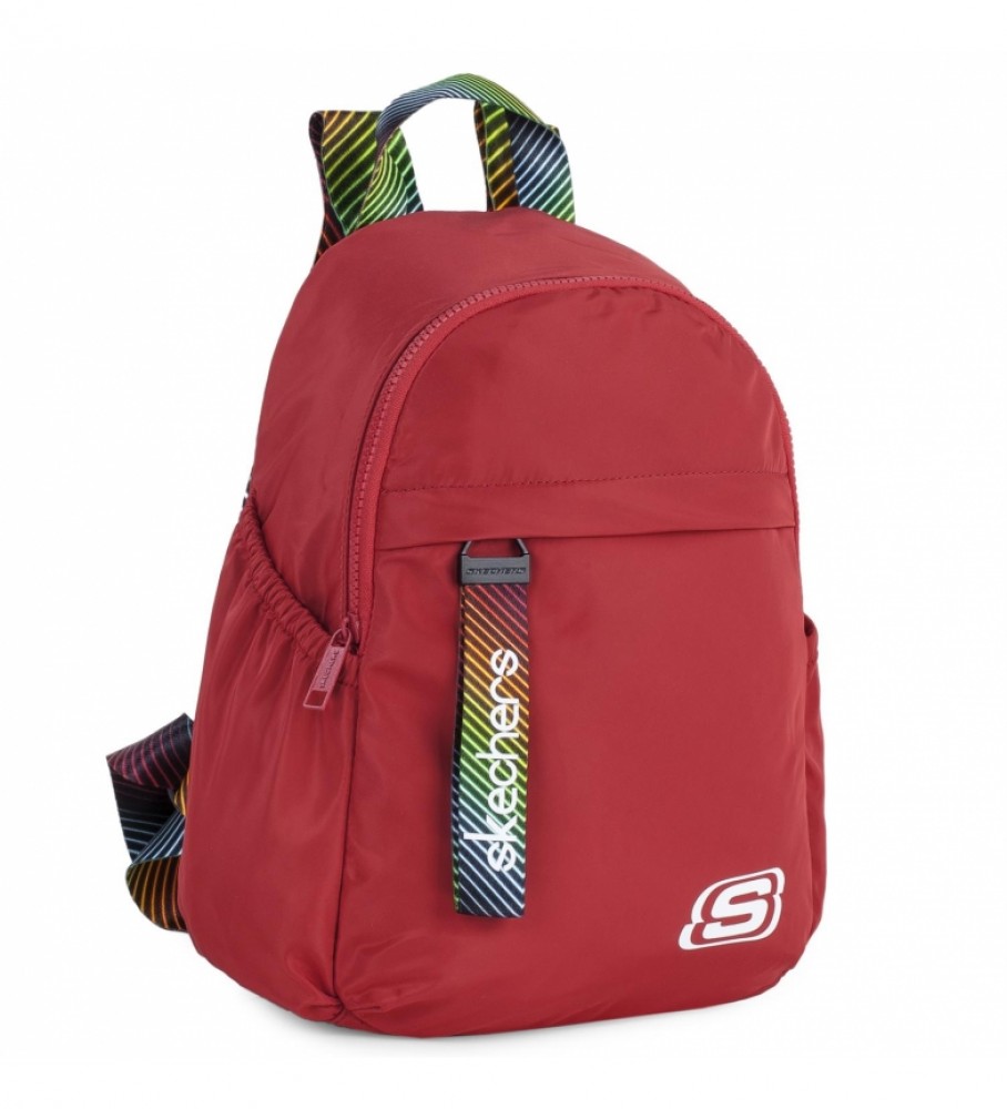 Mochila pequena Skechers S895 vermelha - 32 x 23 x 12 cm -