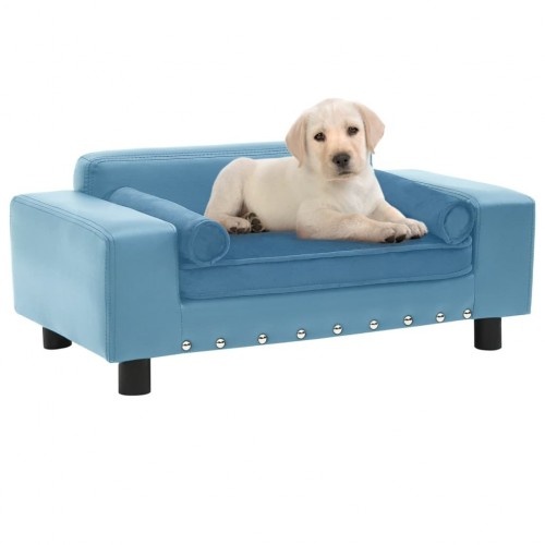 Sofá Vidaxl com almofada turquesa lavável para cães