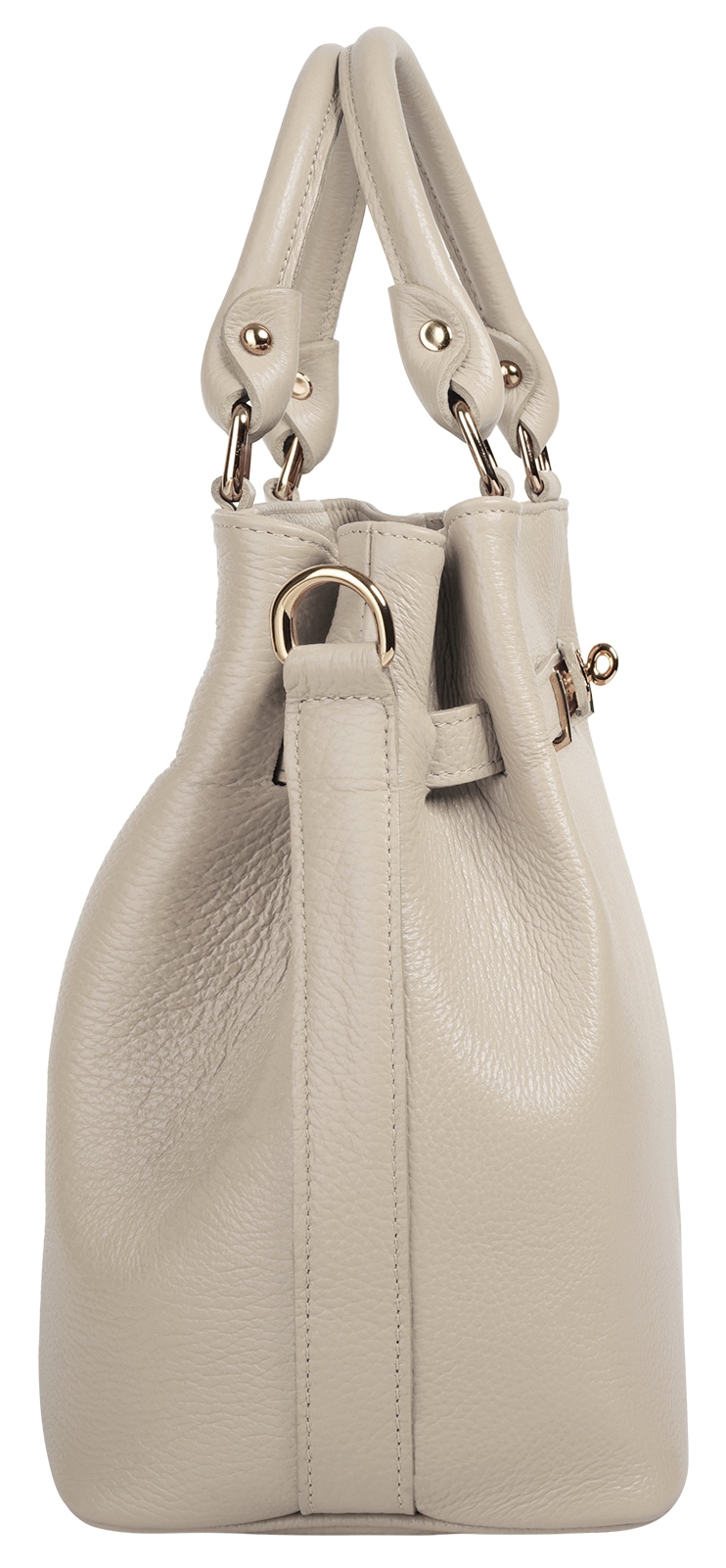 Samantha Look Henkeltasche echt Leder, Made in Italy, geräumige Henkeltasche mit Smartphonefach