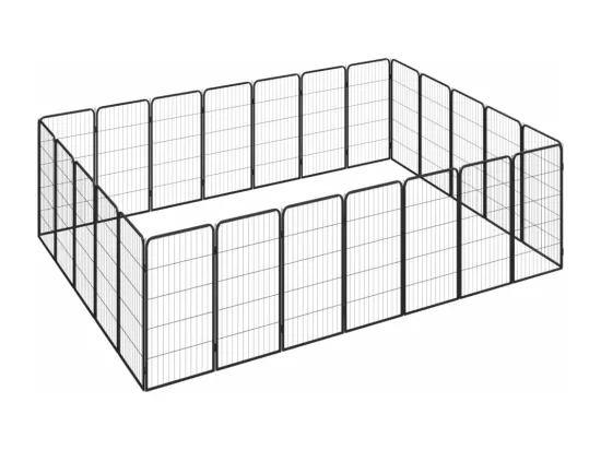 Parc pour chien 24 noire 350 x 250 x 100 cm 02_0043622