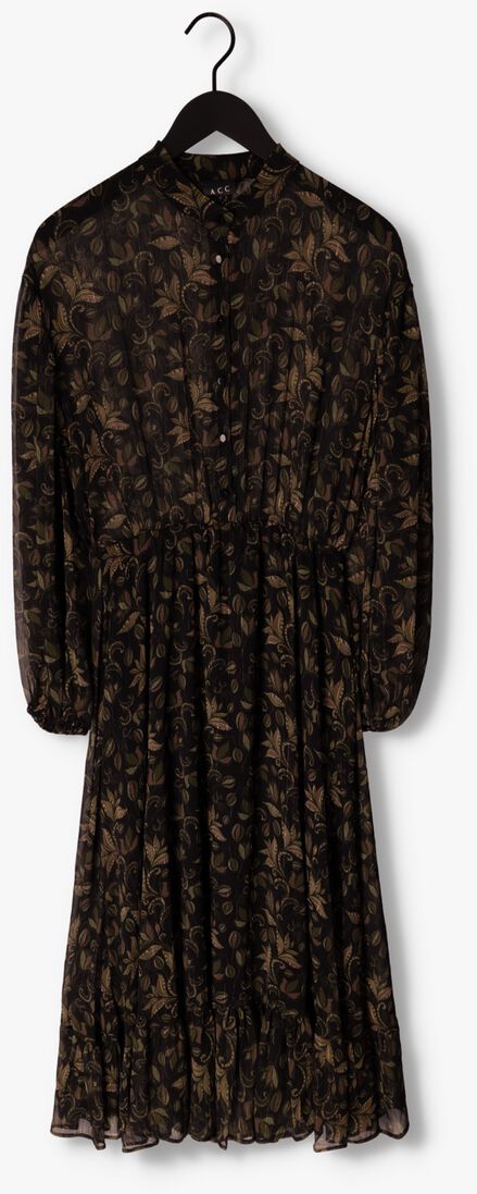 ACCESS groene access midi jurk w2-3326-743