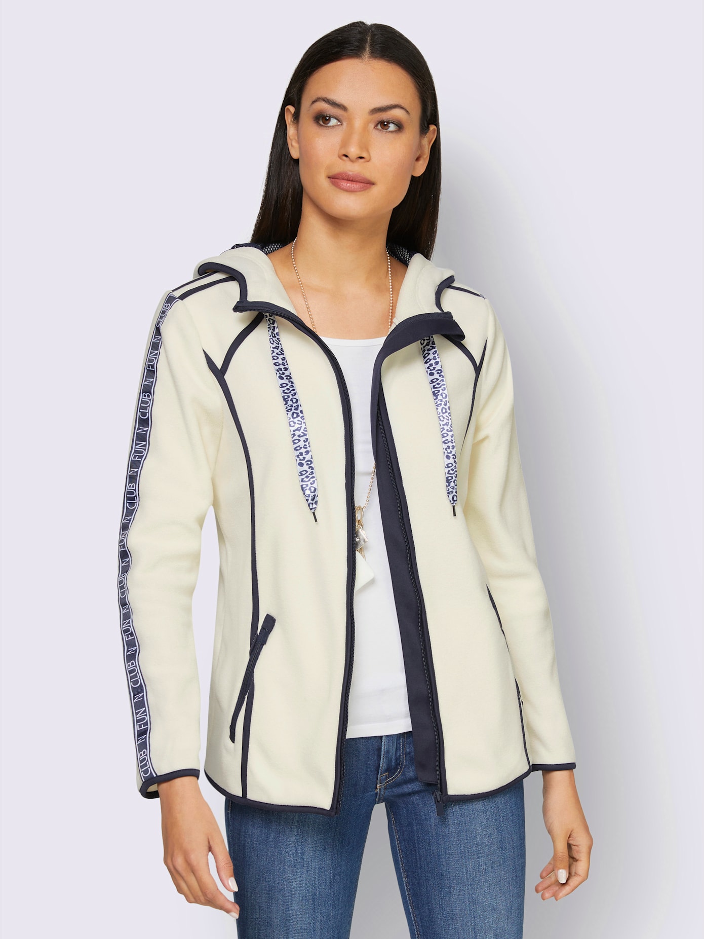 Veste polaire inscription tendance