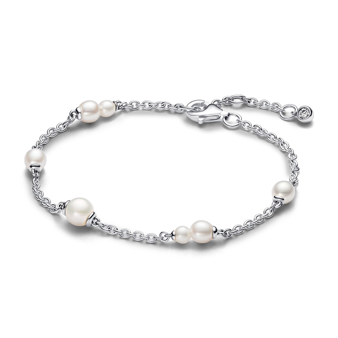 Pandora Timeless Behandelte Süsswasserzuchtperle Kettenarmband 925 Silber