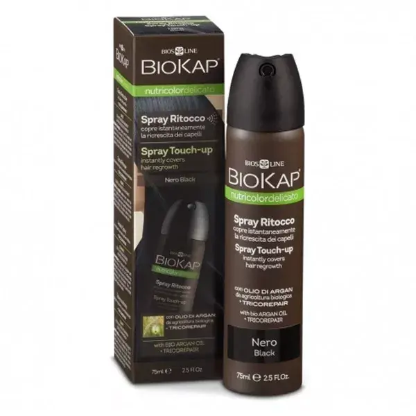 Biocap Nutricolor Delicato Spray Retoque Racines Noir 75ml