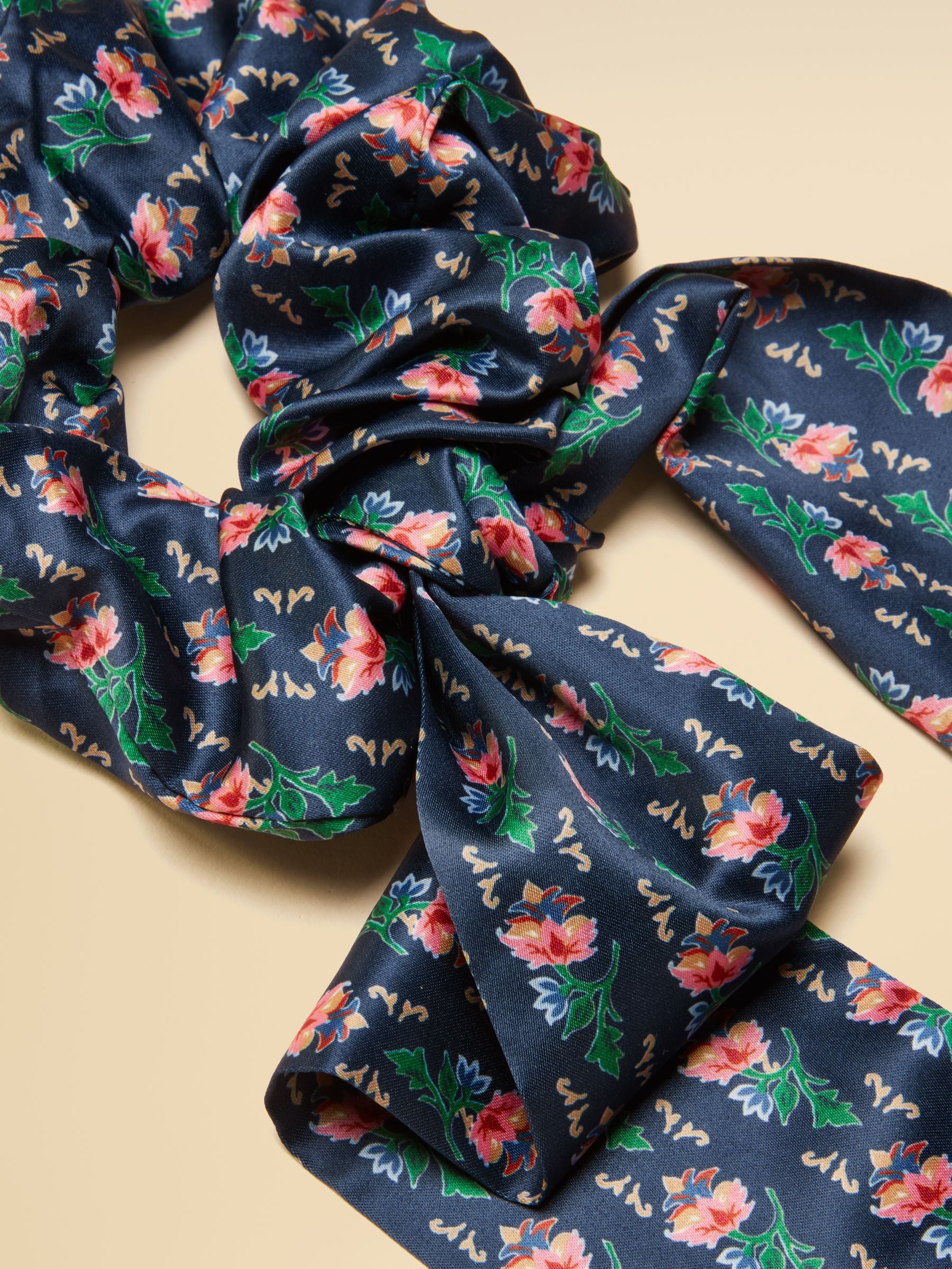 Marineblauw - Joules Elissia Scarf Scrunchie