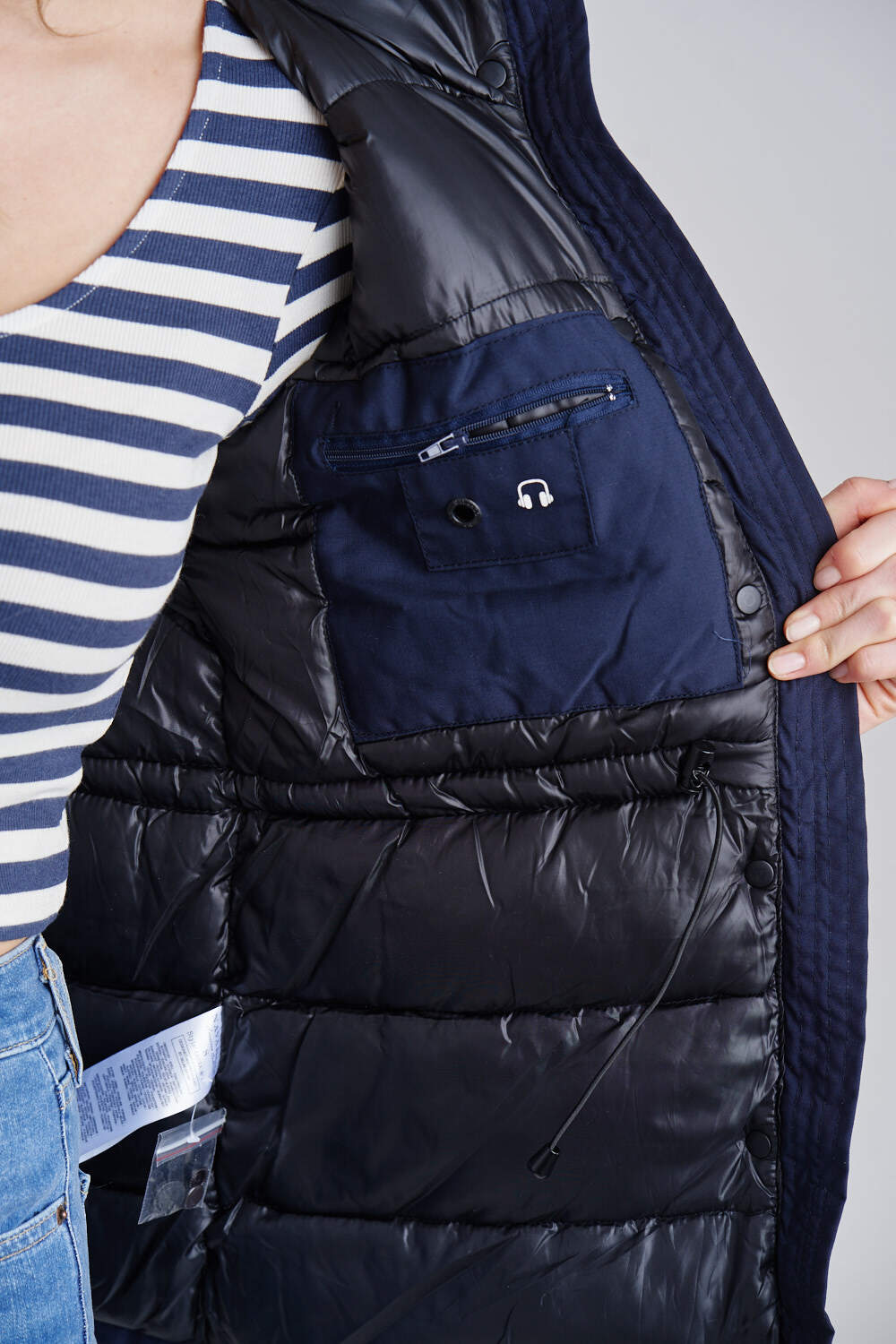 NAVAHOO Damen Warmer Winterjacke Parka mit Kunstfell-Kapuze Laura