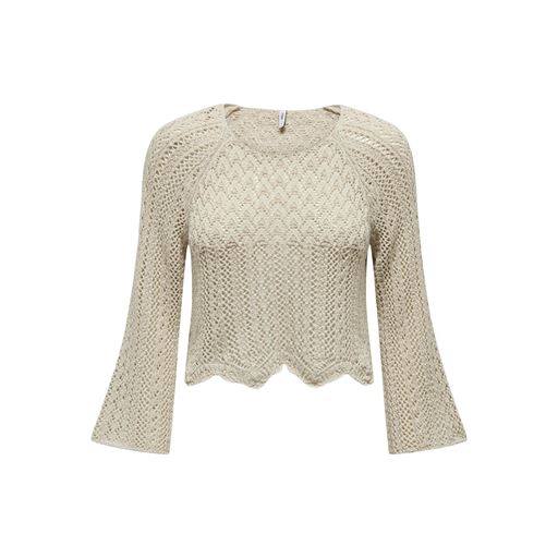 ONLY Nola Life Striktrøje, Feather Gray, M