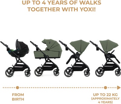 Kinderkraft YOXI 2-in-1 Duovogn, Mystic Green