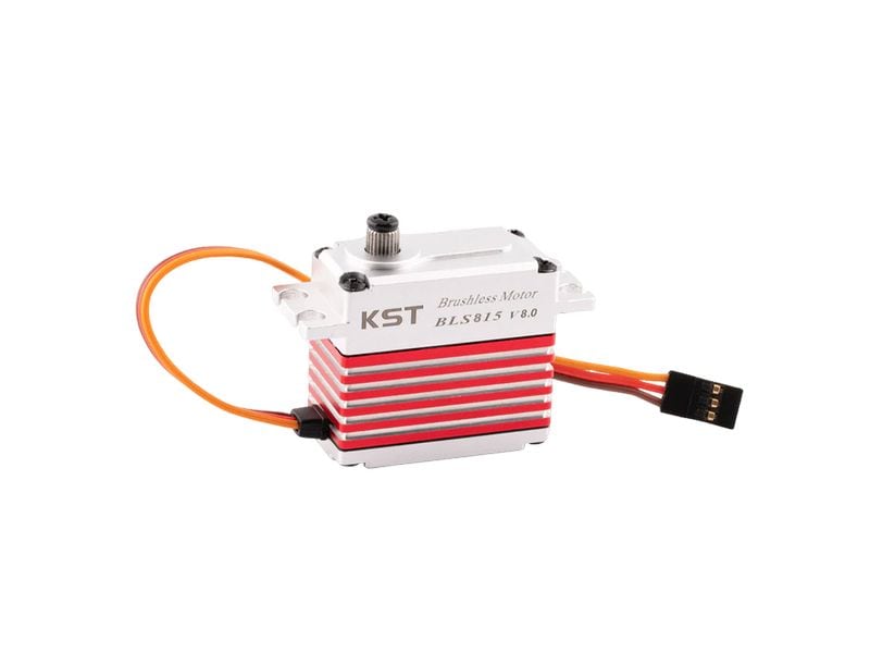 KST Standard Servo BLS815 V8.0 20 kg, 0.07 s, Brushless HV Schnelles Brushless Digital HV Servo mit Stahlgetriebe und Aluminium Gehäuse