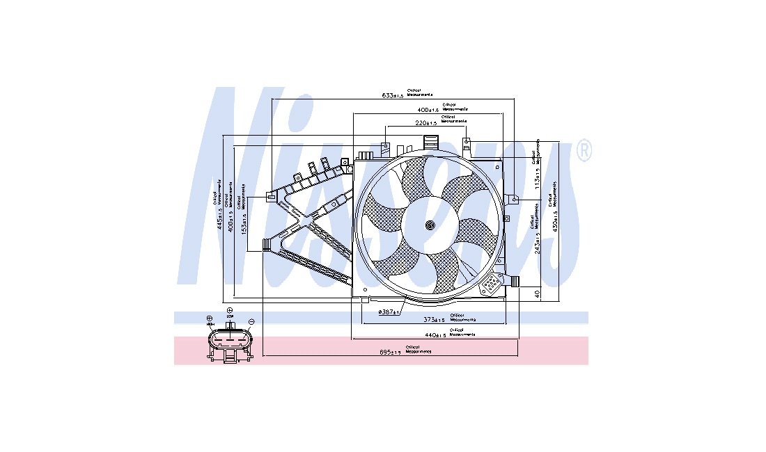 Ventilator, motorkøling