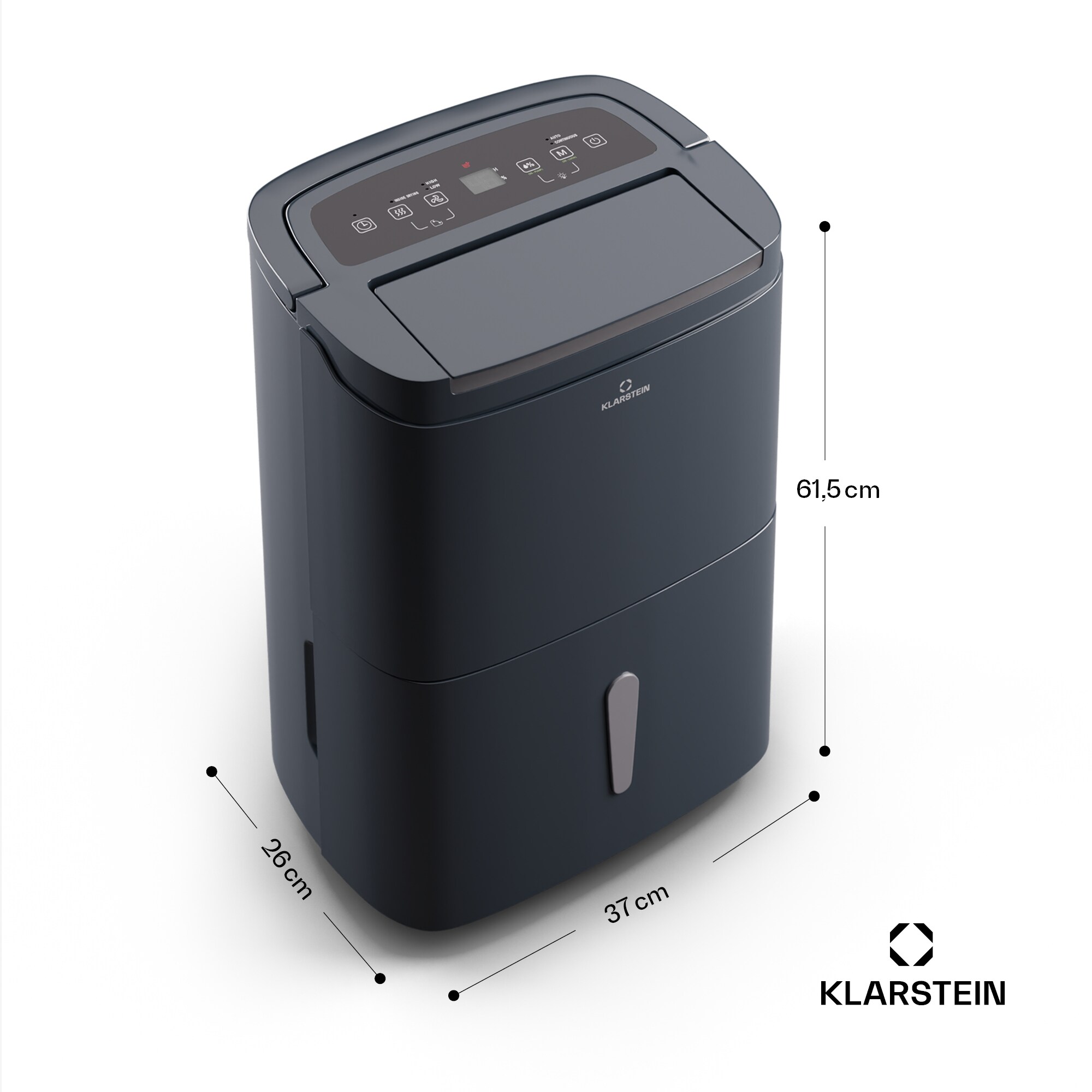 DryFy Connect 40 Luftentfeuchter WiFi Kompression 40l/d 35-45m² Anthrazit 40l/24h