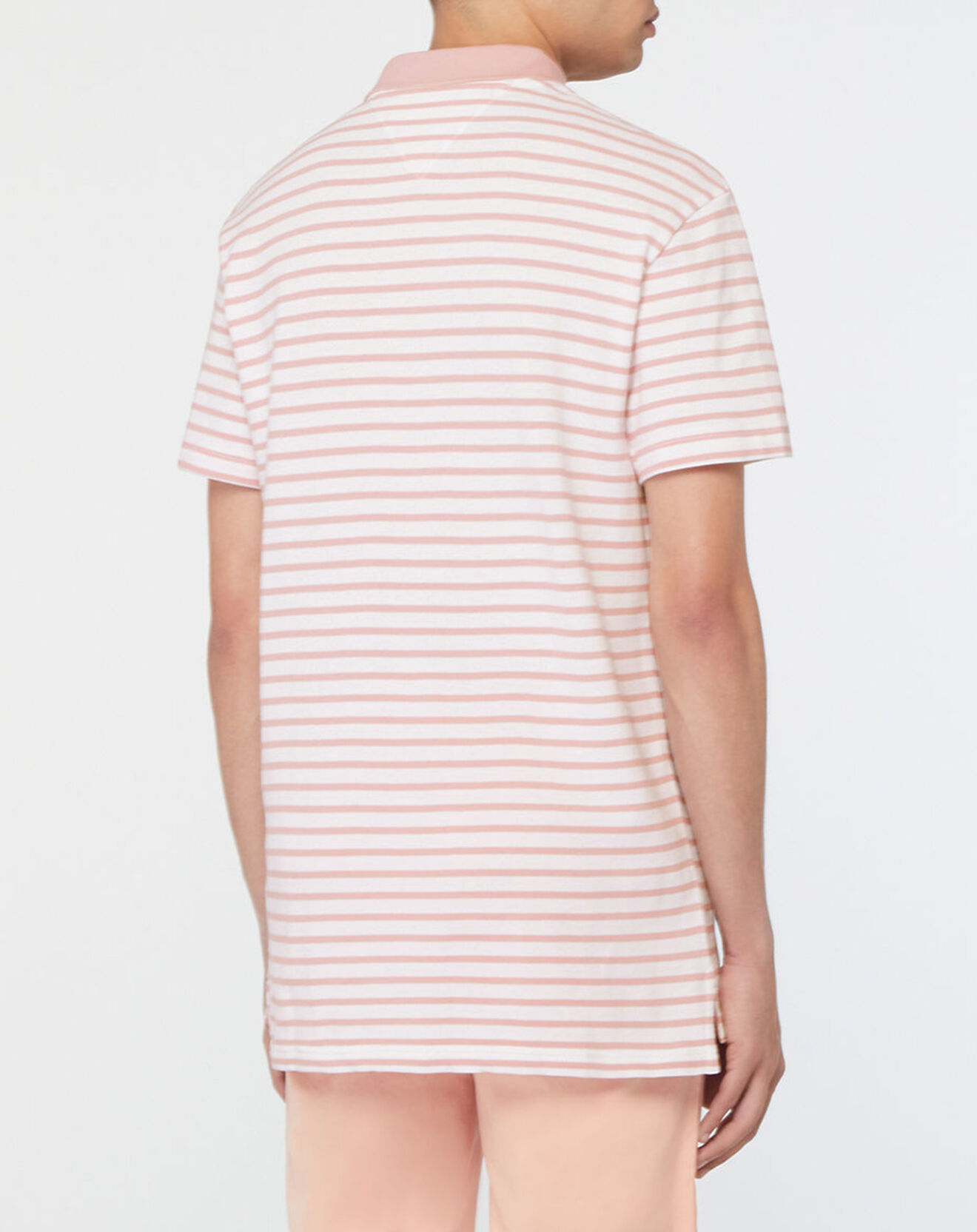 Tommy Jeans Polo Classic Easy rayé rose/blanc