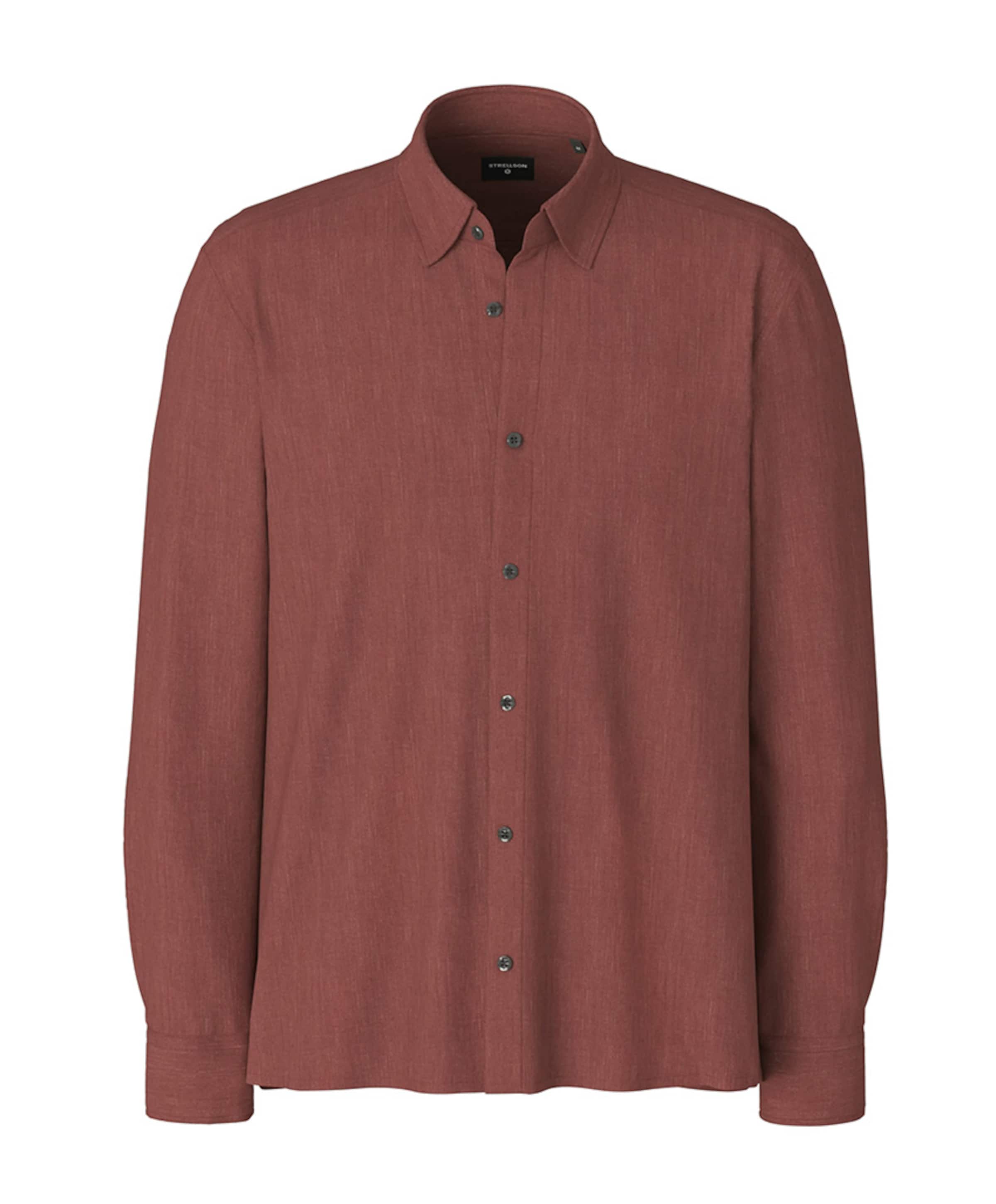 Strellson Heren overhemd lange mouw rood