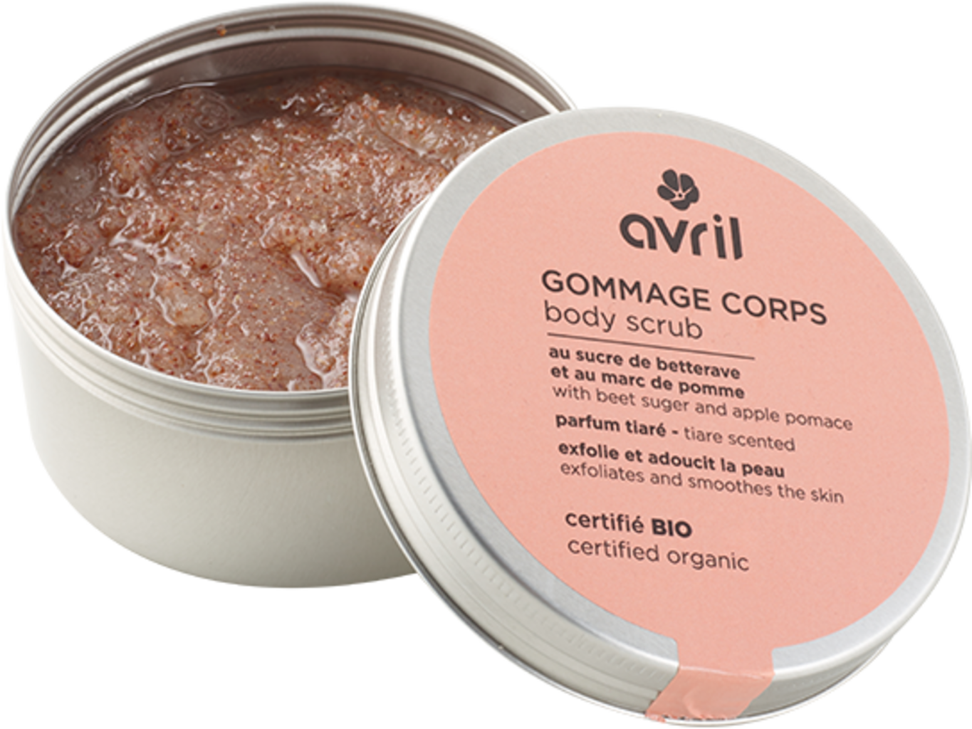 Avril  Body Scrub Beet Sugar & Apple Pomace, 200 ml