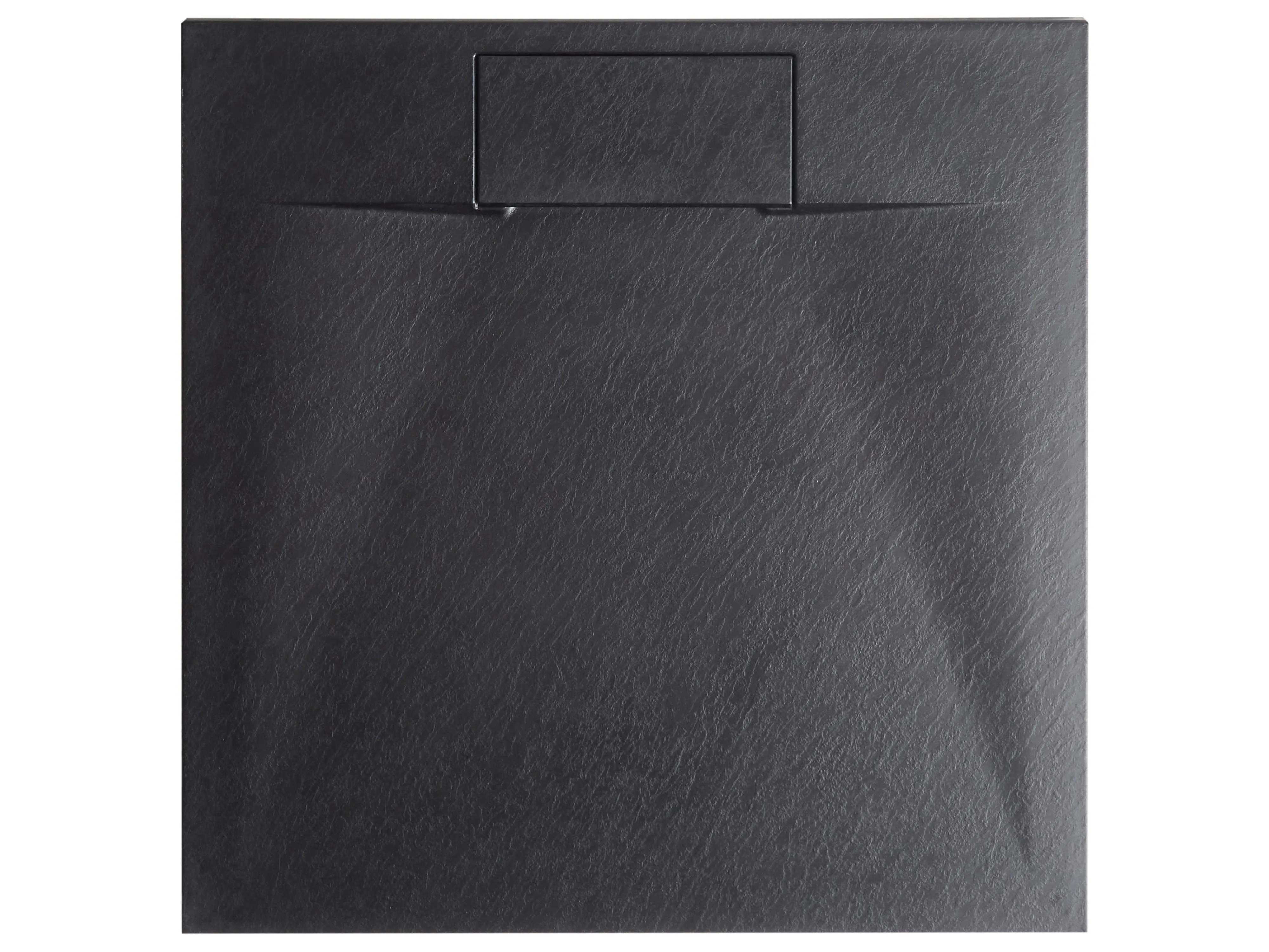 Douchebak AZZURRO 80 x 80 x 3 cm Zwart