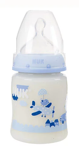 Biberons incassables First Choice Silicone 150ml Bleu, 1 biberon