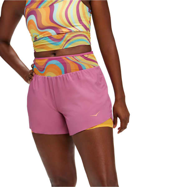 Short running HOKA ONE ONE W SKYGLIDE SHORT BEET ROOT