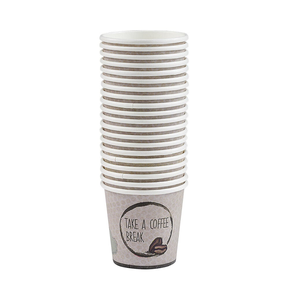 Gobelet à café en carton blanc crème 12 cl x20