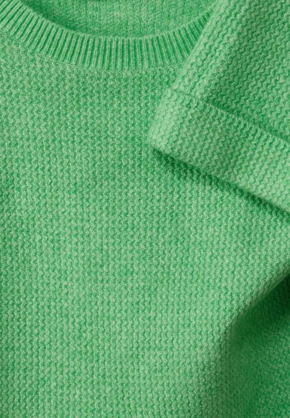 Melange Strickpullover - light spring green mel.