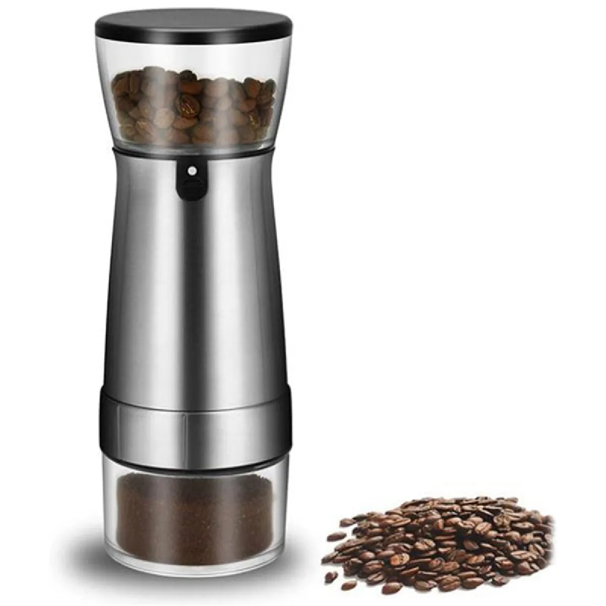 Universal Moulin à café électrique rechargeable USB Moulin à café professionnel pour le bureau à domicile Outils de cuisine | Moulin à café électrique(Argent)