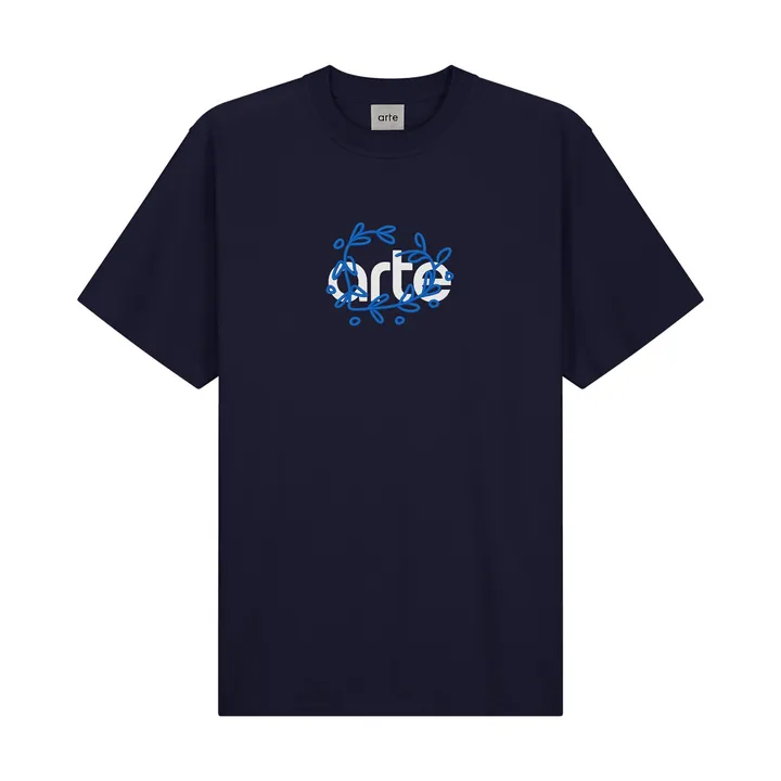 Arte Antwerp T-shirt Arte Logo Leaves | Bleu marine