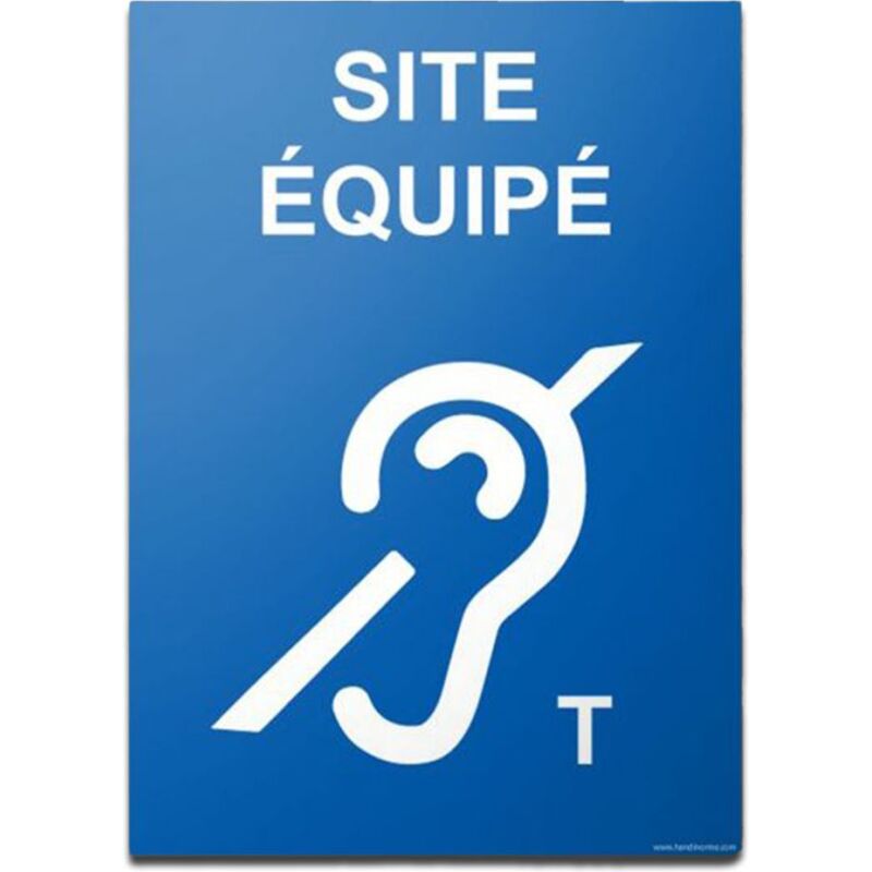 Panneau Site équipé handicap auditif T