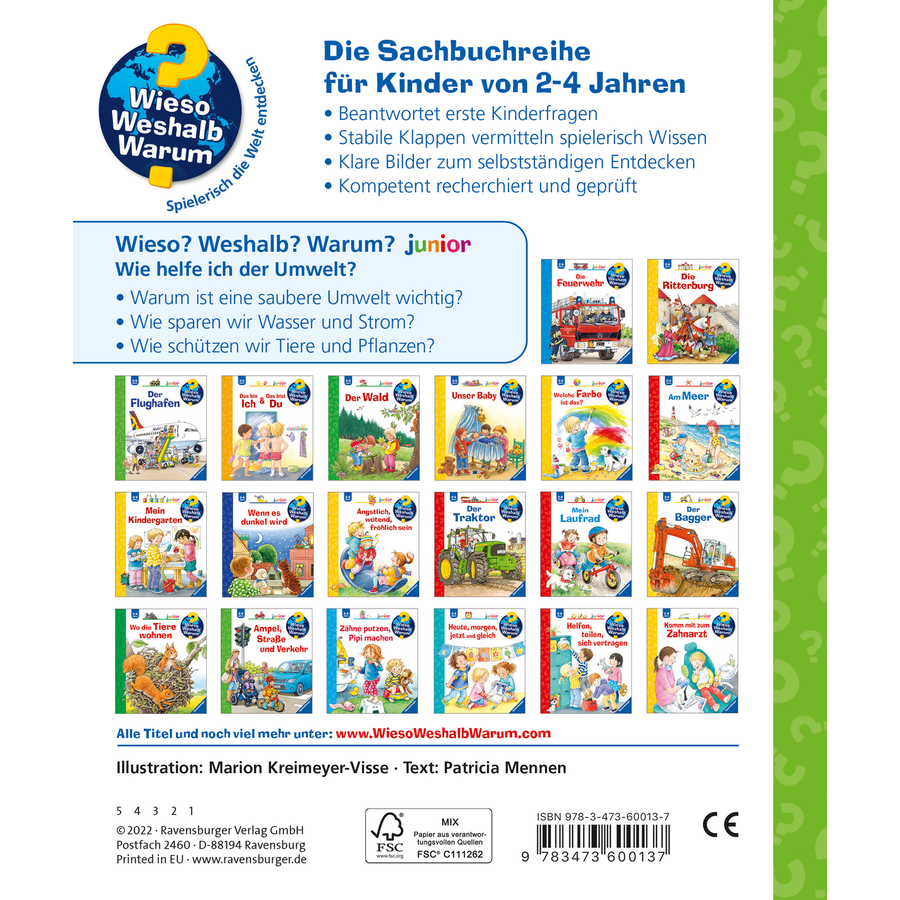 Ravensburger Wieso? Weshalb? Warum? Junior 43: Wie helfe ich der Umwelt?