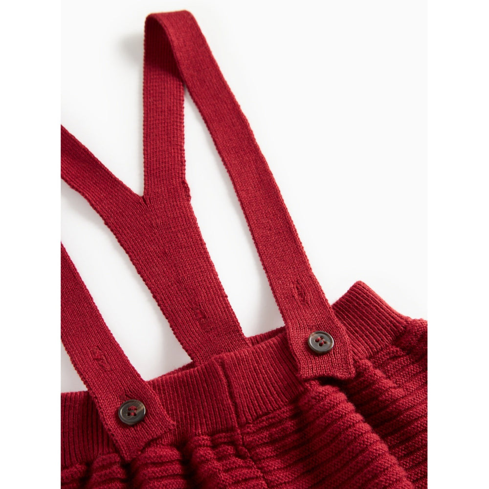 Køb MarMar Cotton Rayon Knit Solid Hibiscus Red Perrin Bukser