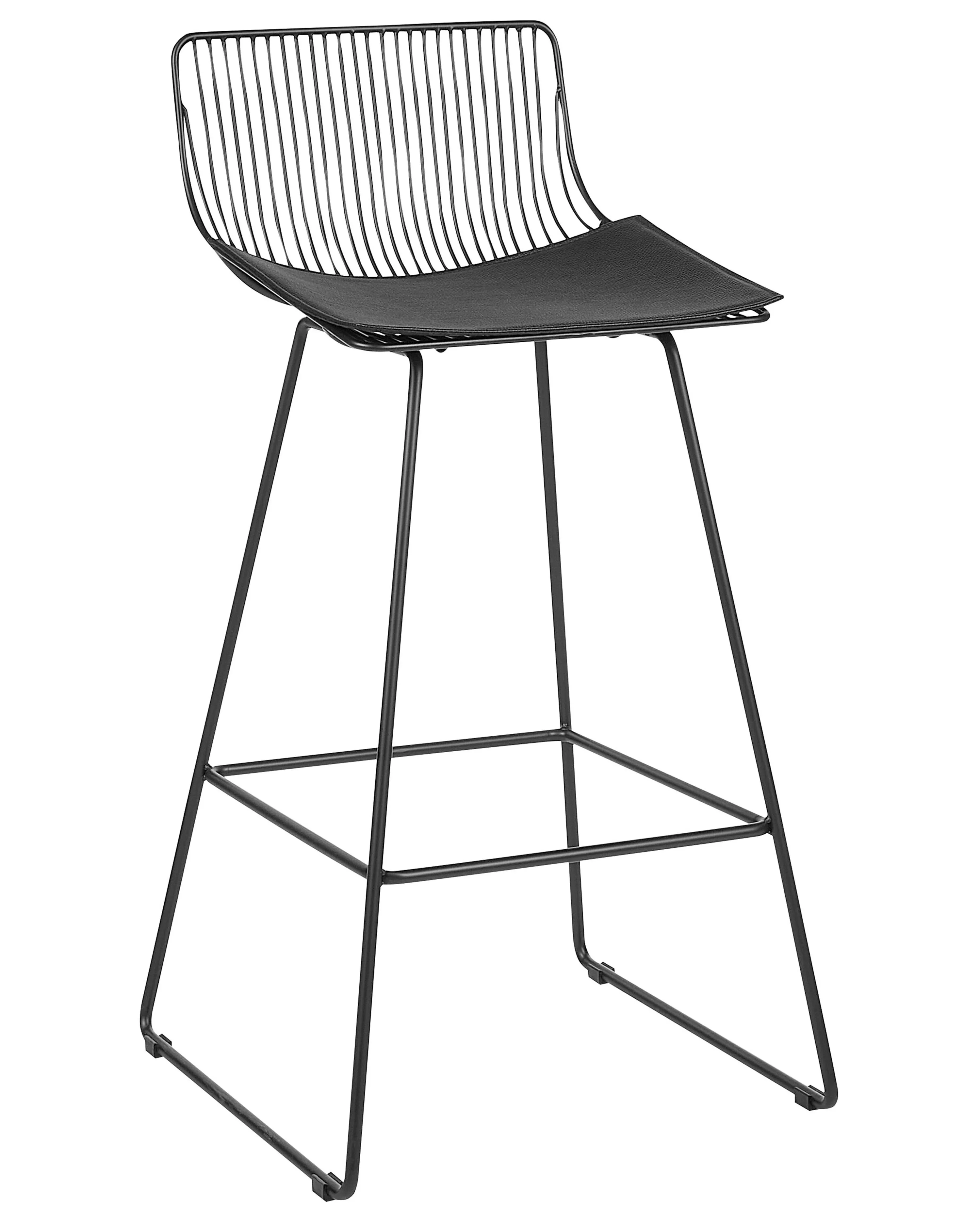 Set van 2 barstoelen FREDONIA Metaal Zwart