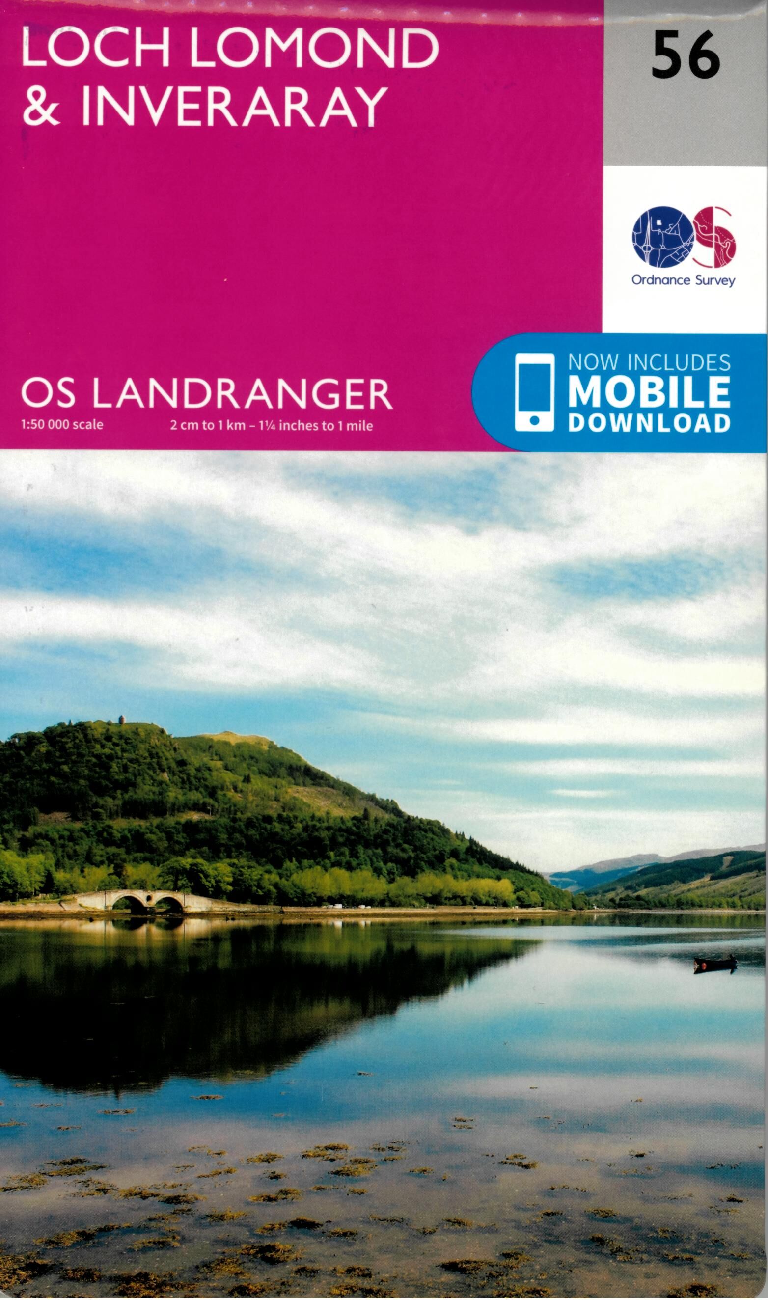 ORDNANCE SURVEY - 56 GB LOCH LOMOND INVERARAY 1 50 000