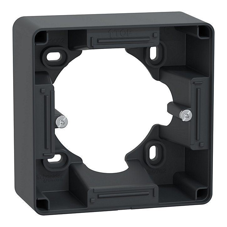 Boîte d'encastrement Schneider Electric Ovalis ø 36 mm anthracite