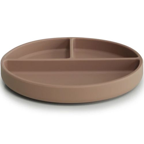 Mushie siliconen vakjesbord met zuignap - natural