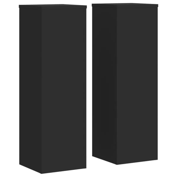 vidaXL Plantestativer 2 stk svart 25x25x80 cm konstruert tre